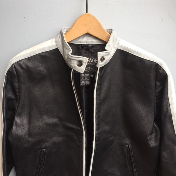 Genuine leather Motorcycle Style Jacket by Rampage - Picture 3 of 7